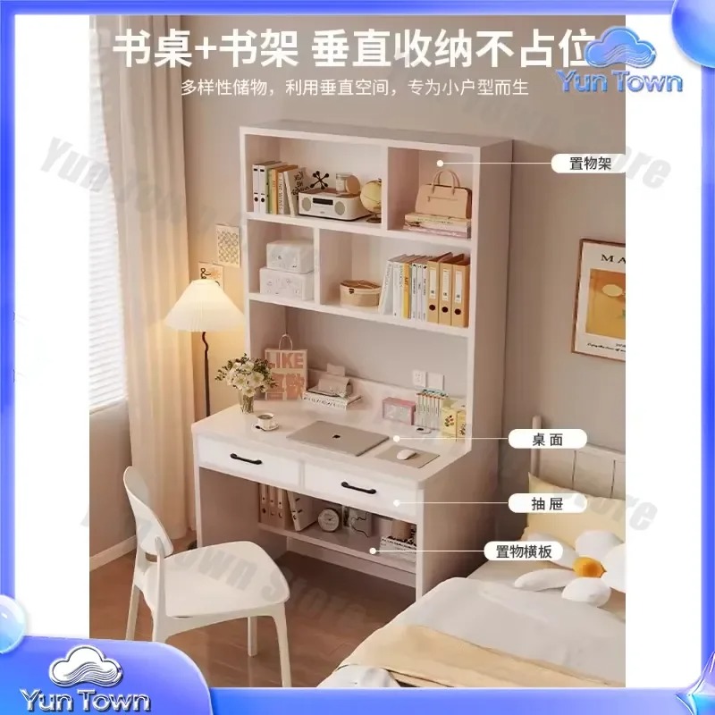 Solid Wood Bookshelf for Stude - Desk Setup Dorm recension och pris
